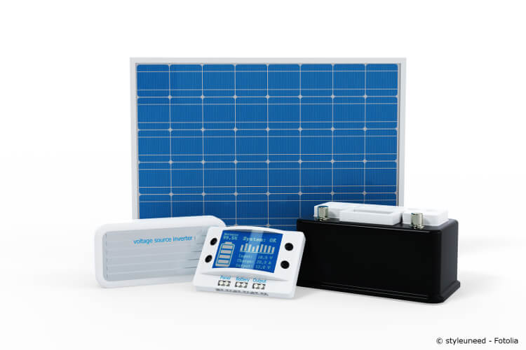 solarmodul mit batterie