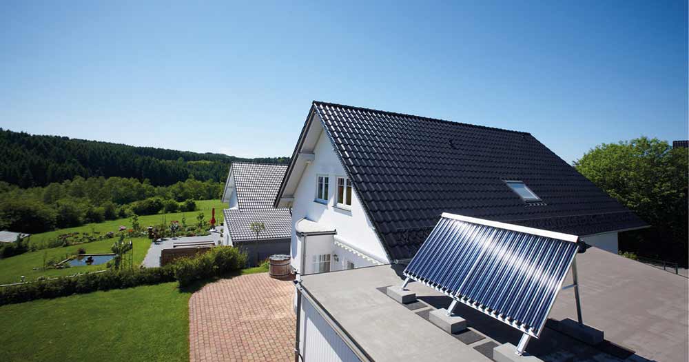 Solarthermie gehört zu den umweltfreundlichsten Heizungssystemen