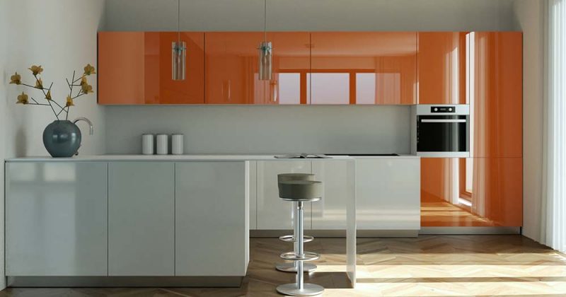 Lackierte Küchenfronten sind besonders langlebig. | virtua73 – Fotolia.com