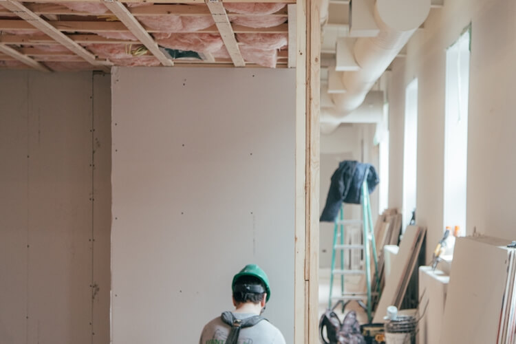 Innendämmung der Decke